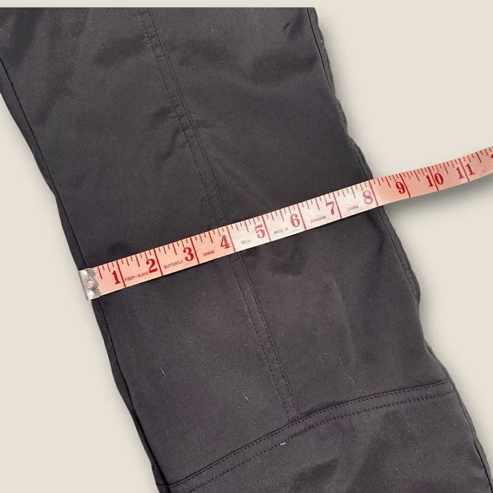 Marker Black Insulated Snow Ski Board Pants Size Small with belt.
